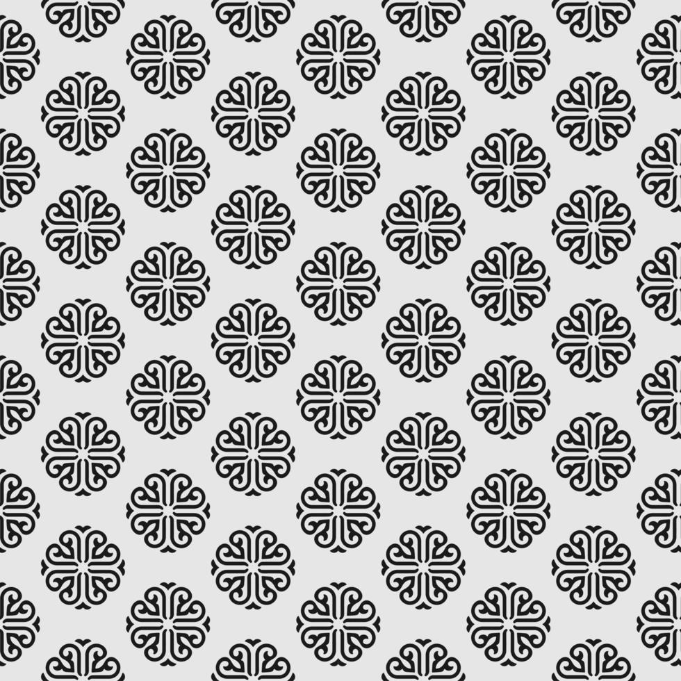 Mandala style seamless pattern vector