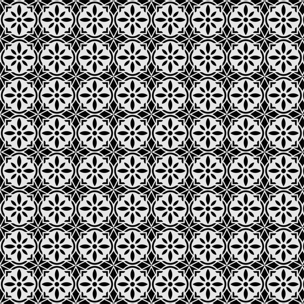 mandala de flores geométricas de patrones sin fisuras vector