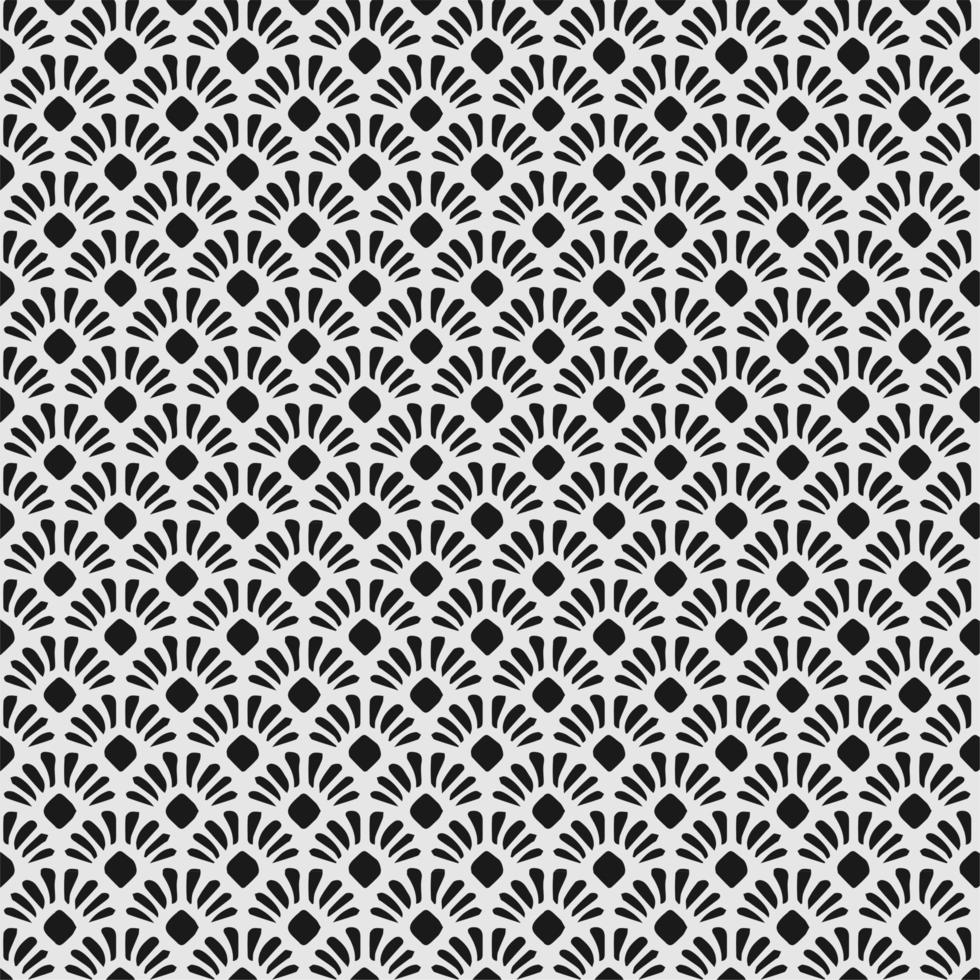 Blossom leaf ornamental seamless pattern vector