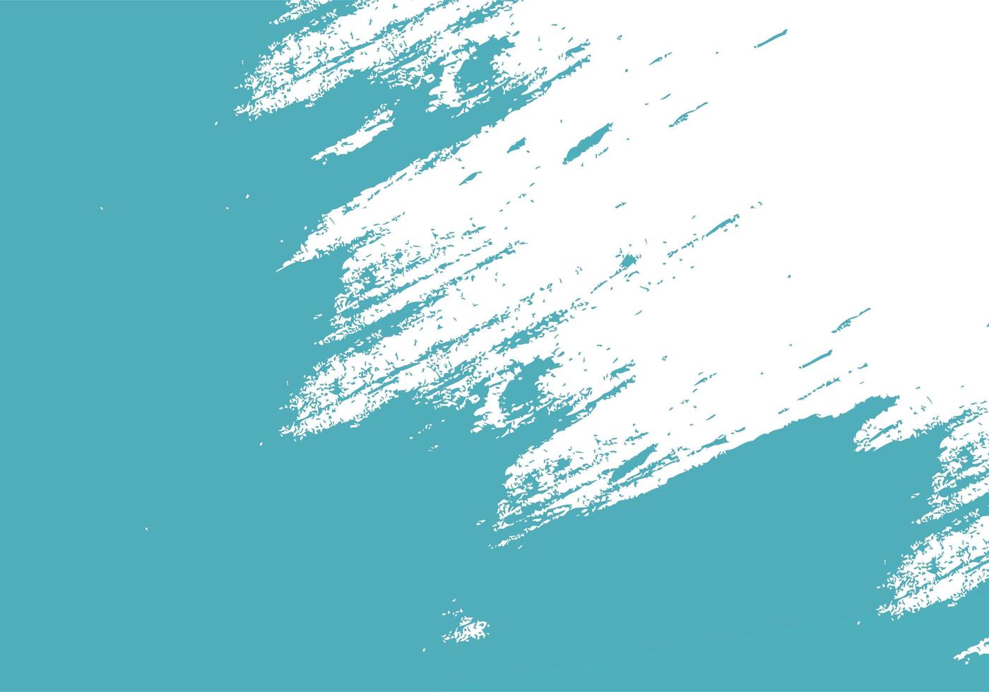 Grungy Teal Ink Brushstroke Texture vector