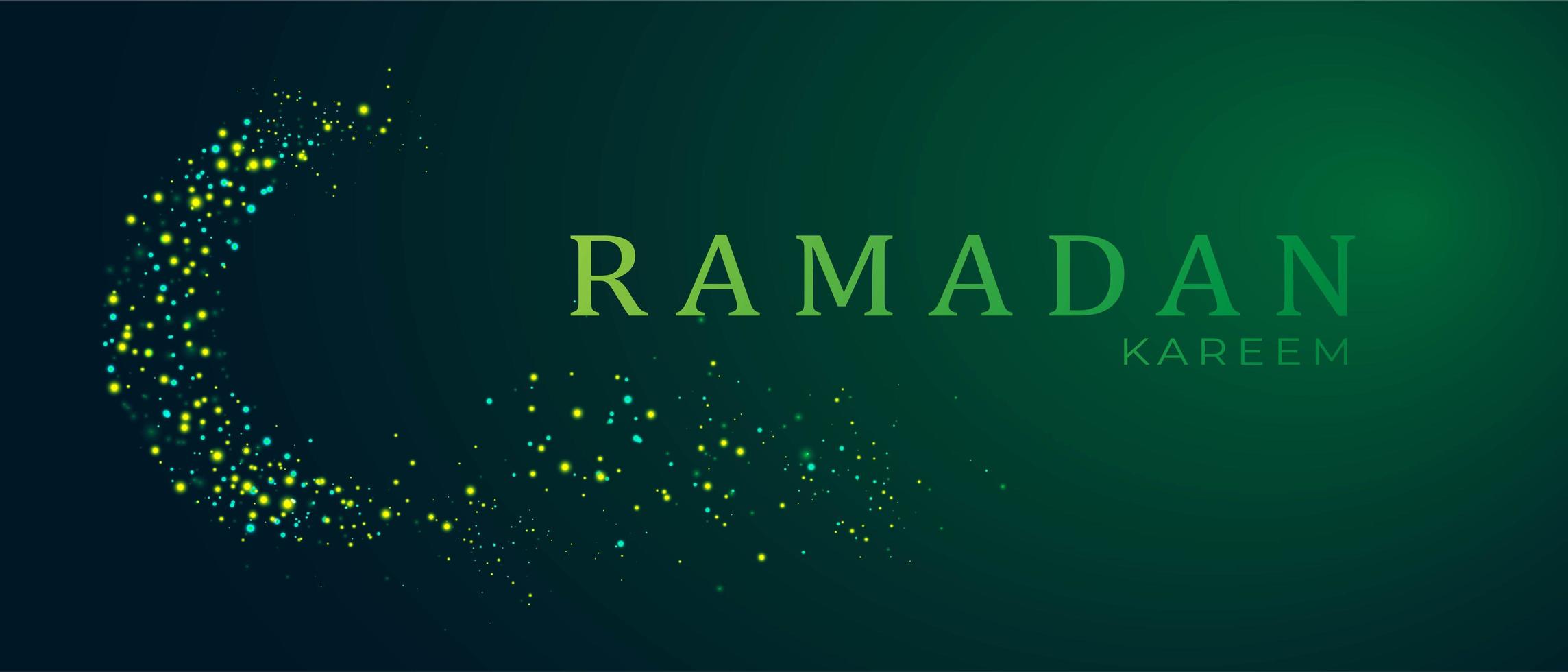 Fondo de Ramadán Kareem con espacio para texto vector