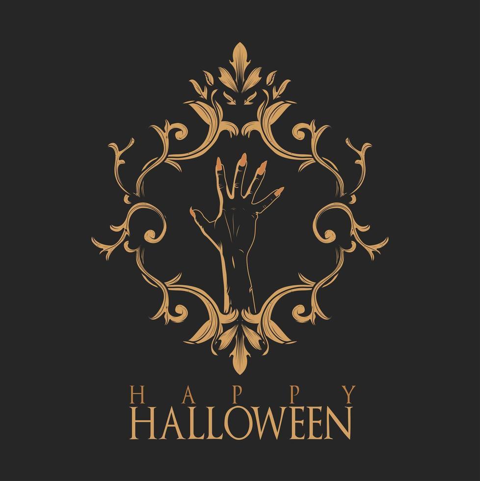 Happy Halloween Vintage Frame vector