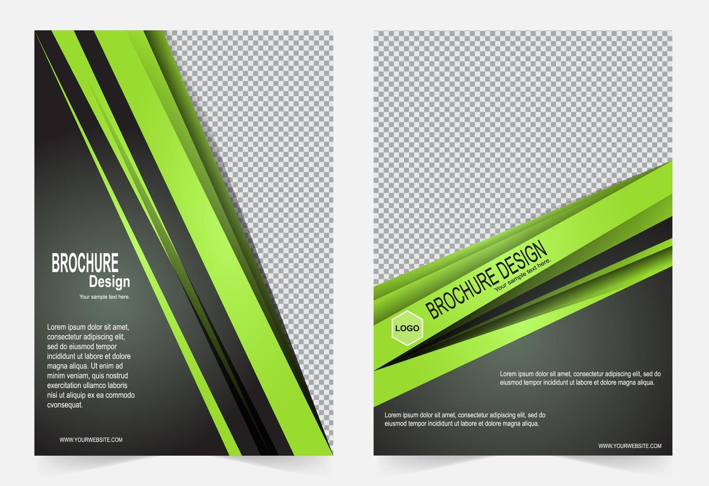 Green Cover Template  vector