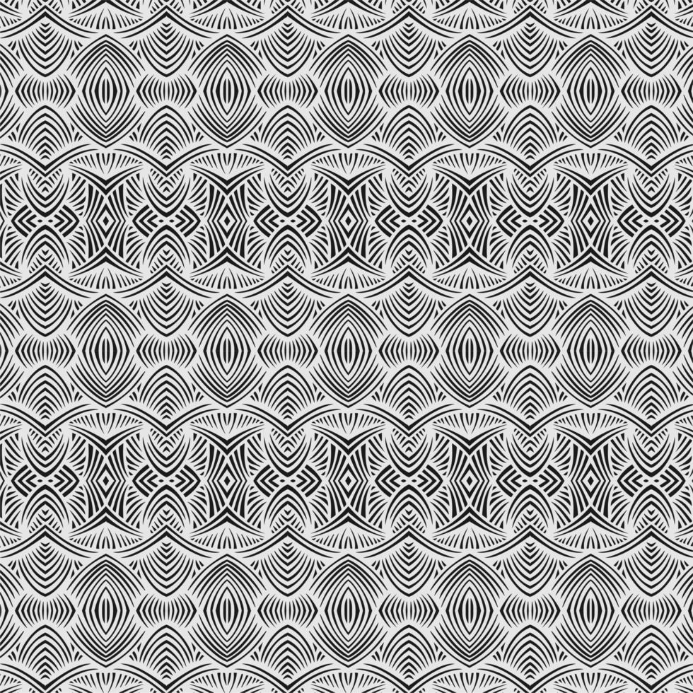 Monochrome illusion seamless pattern vector