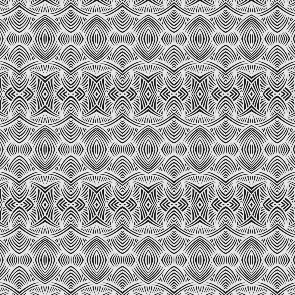 Monochrome illusion seamless pattern vector