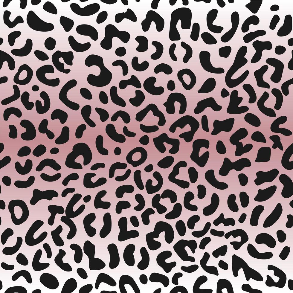 Leopard seamless pattern on pink gradient vector