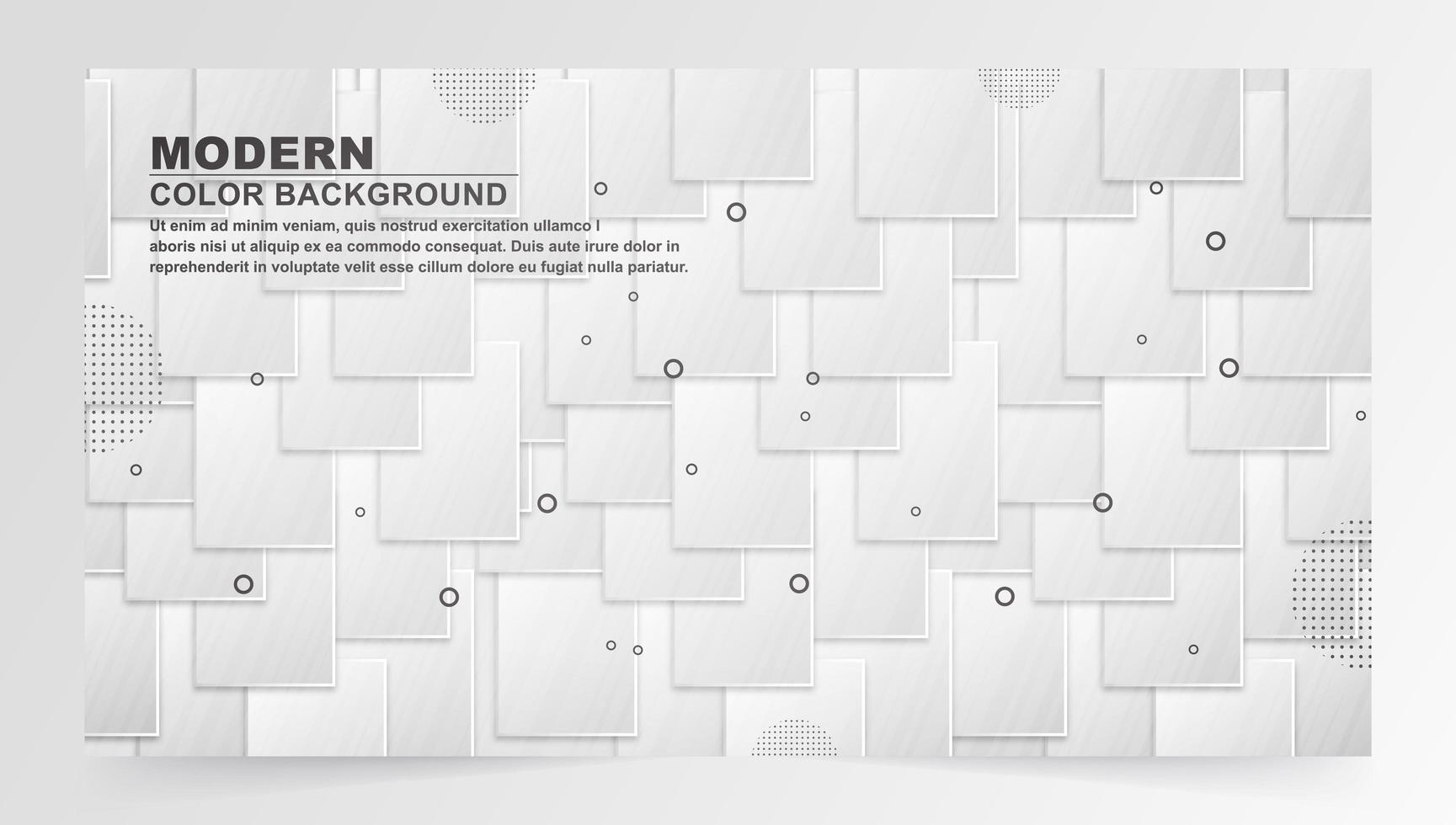 Abstract cube banner design template vector