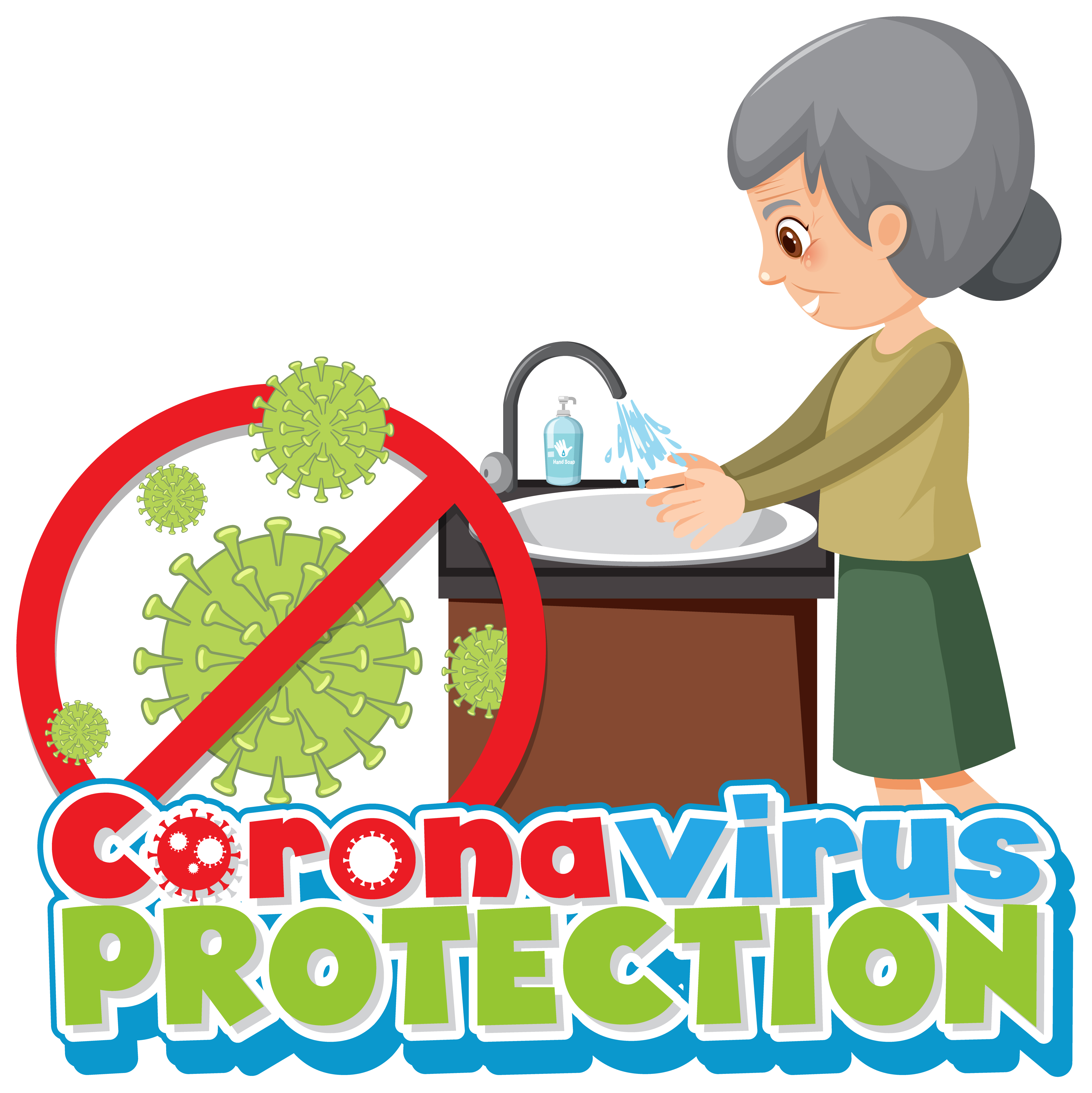 Protect coronavirus washing hands poster 1090346 Vector Art at Vecteezy Protect coronavirus washing hands poster 1090346 Vector Art at Vecteezy