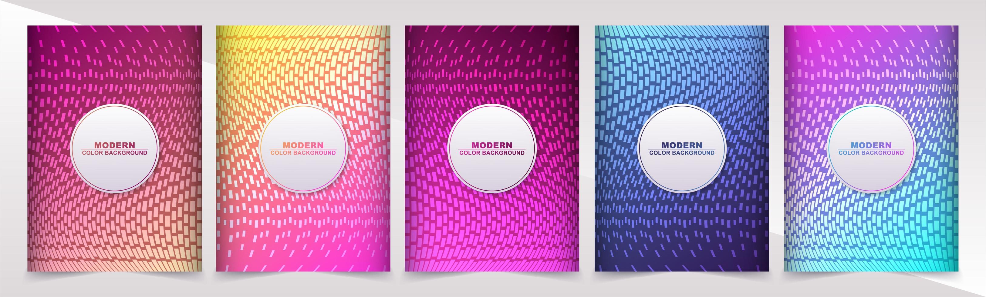 Modern abstract poster collection vector