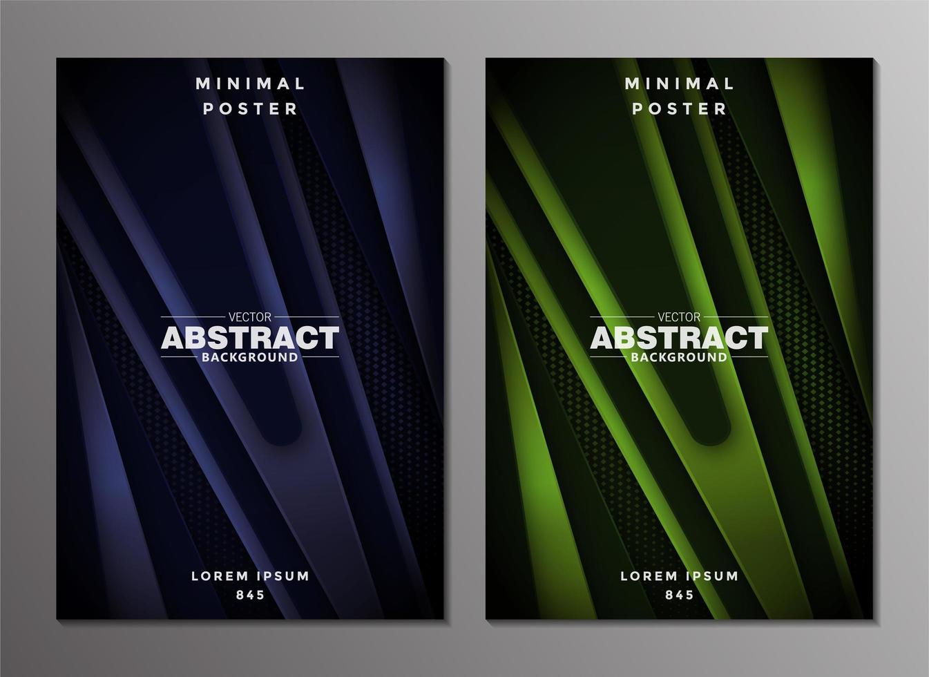 Luxury abstract minimal poster design vector