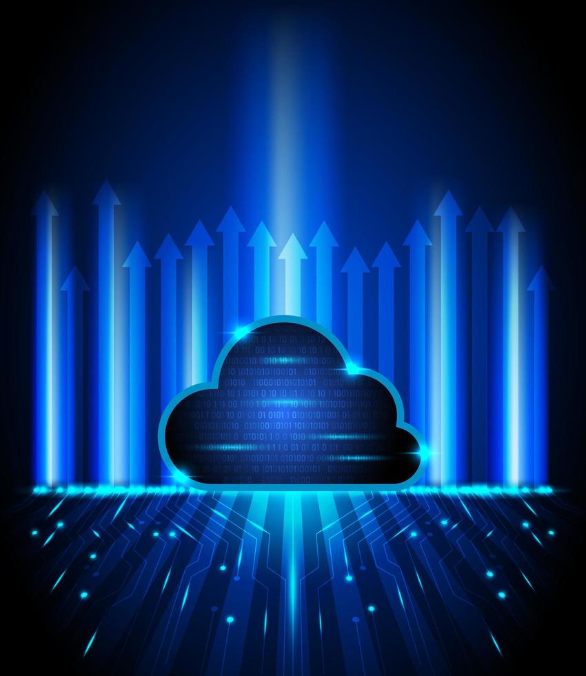 Concept Cloud Computing Technology Background 1100152 Vector Art At