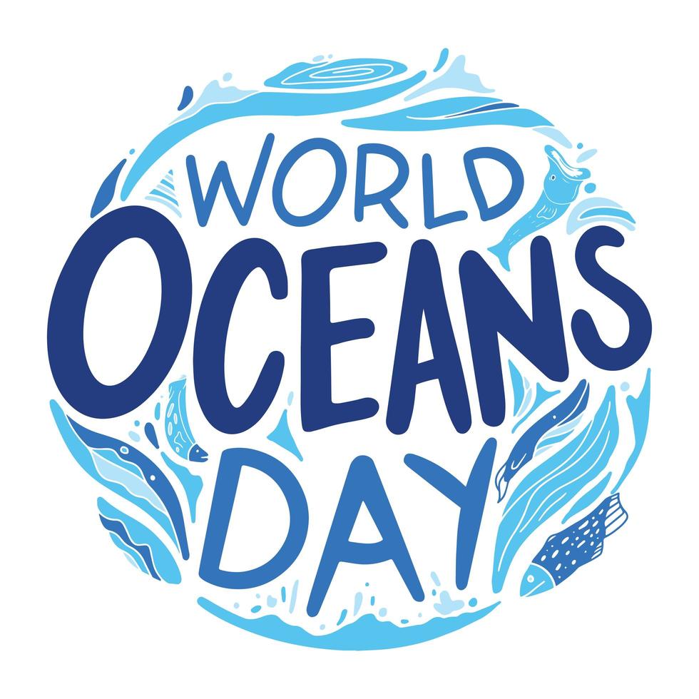 World Oceans Day 1100300 Vector Art at Vecteezy