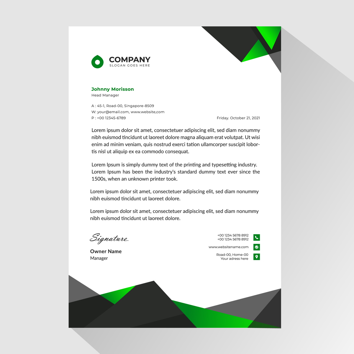 Personal Letterhead Templates