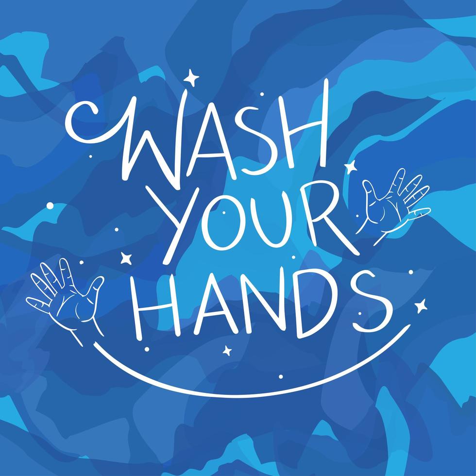 Wash your hands Background vector