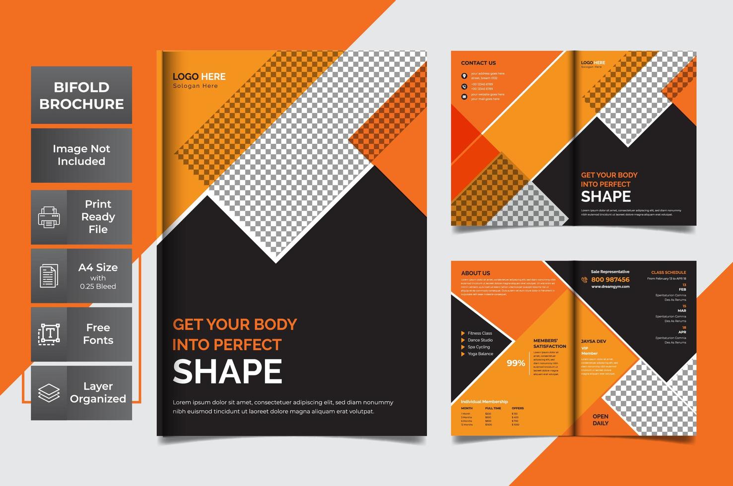 Annual Report Template  vector