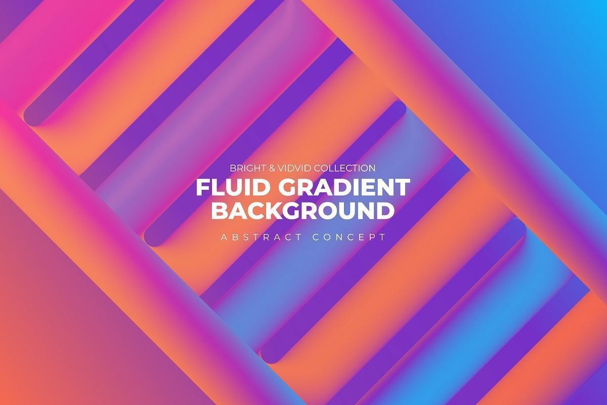 Vivid gradient ladder style shape wallpaper vector