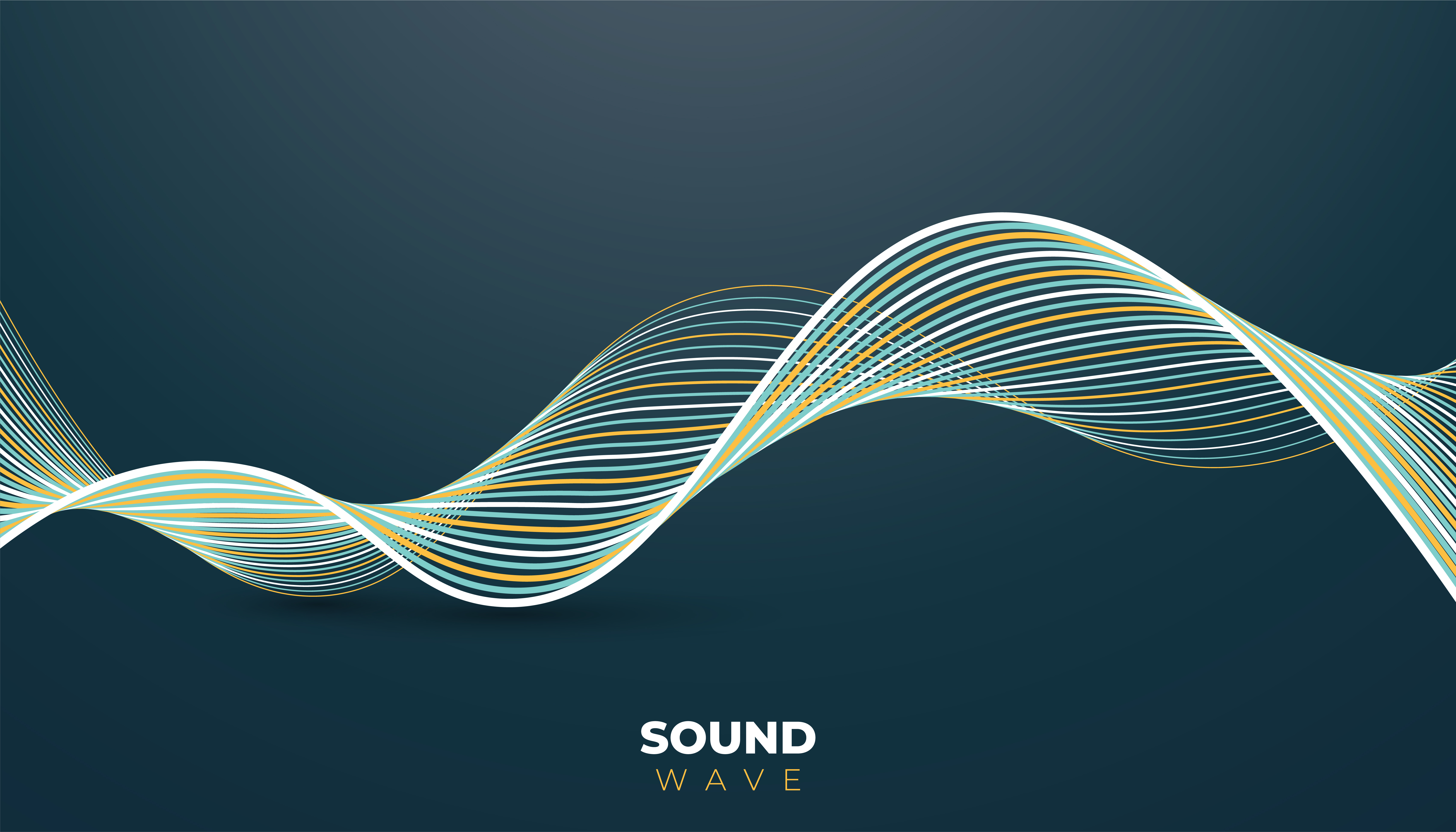 Modern Background with Sound Wave Lines 1101316 Vector Art at Vecteezy