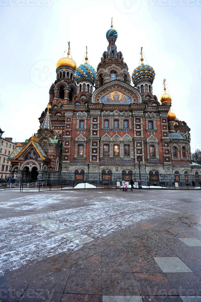 Iglesia del Salvador sobre la sangre derramada, st. Petersburgo, Rusia foto