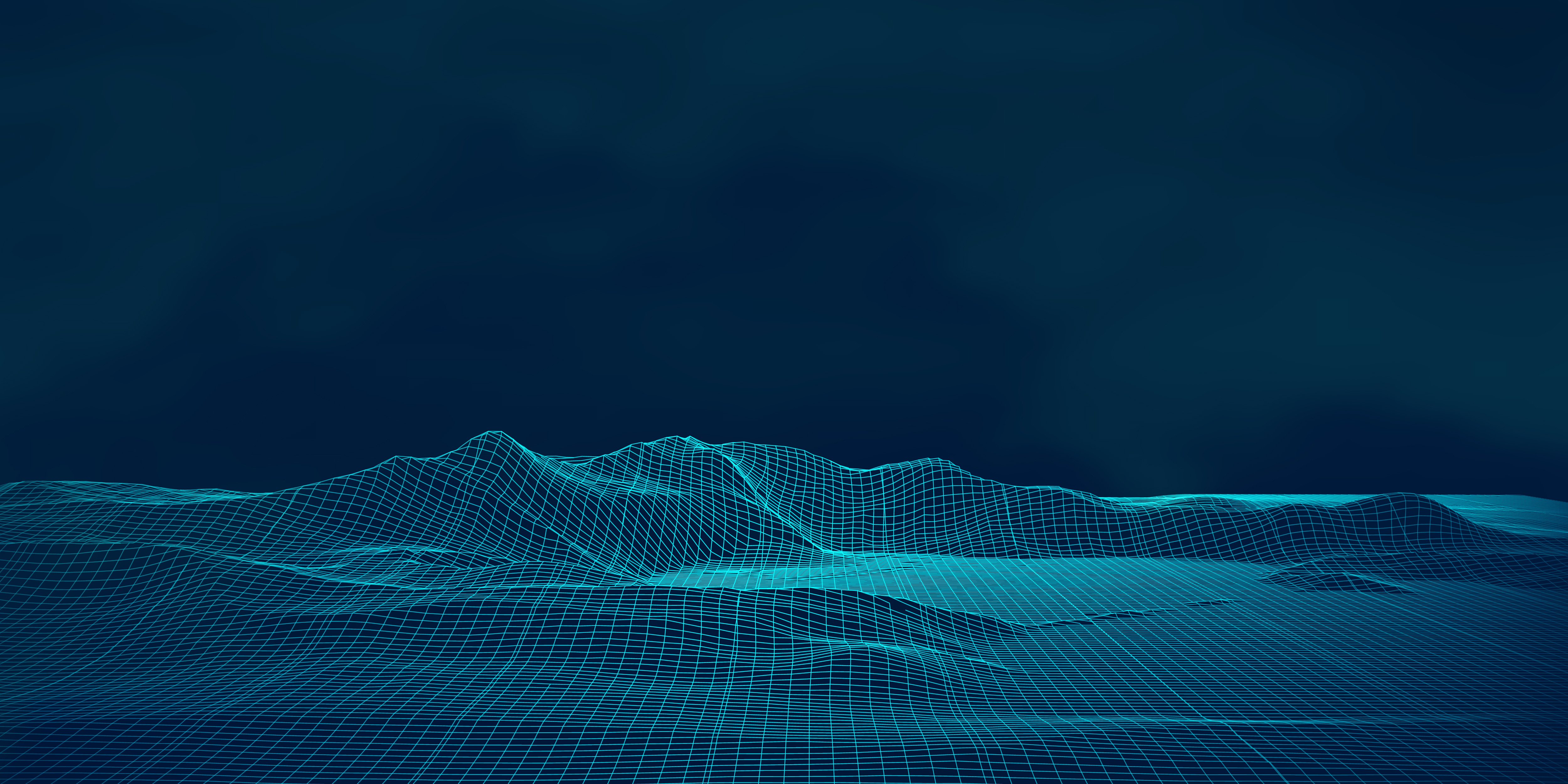 Digital techno wireframe landscape 1105431 Vector Art at Vecteezy