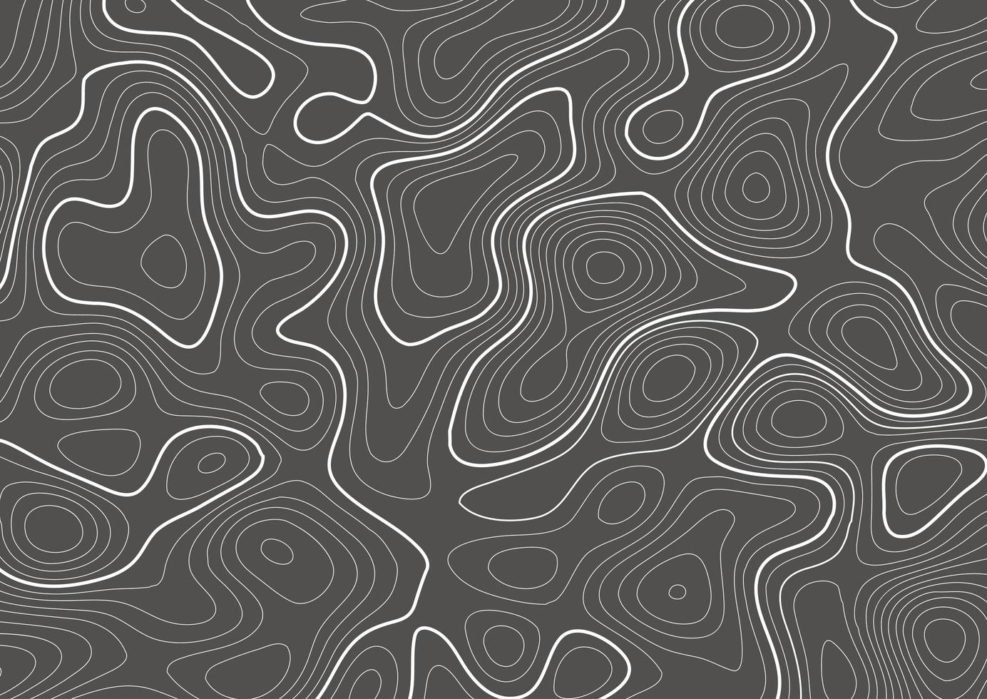 mapa de contorno de topografía vector