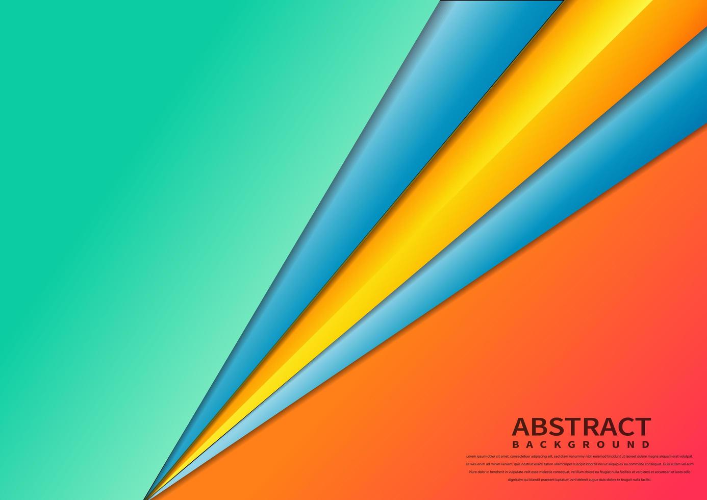 Glossy Colorful Angled Layer Design vector