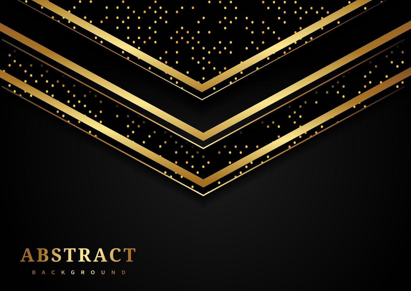 Abstract Gold Geometric Triangle Overlapping Luxury Background  vector
