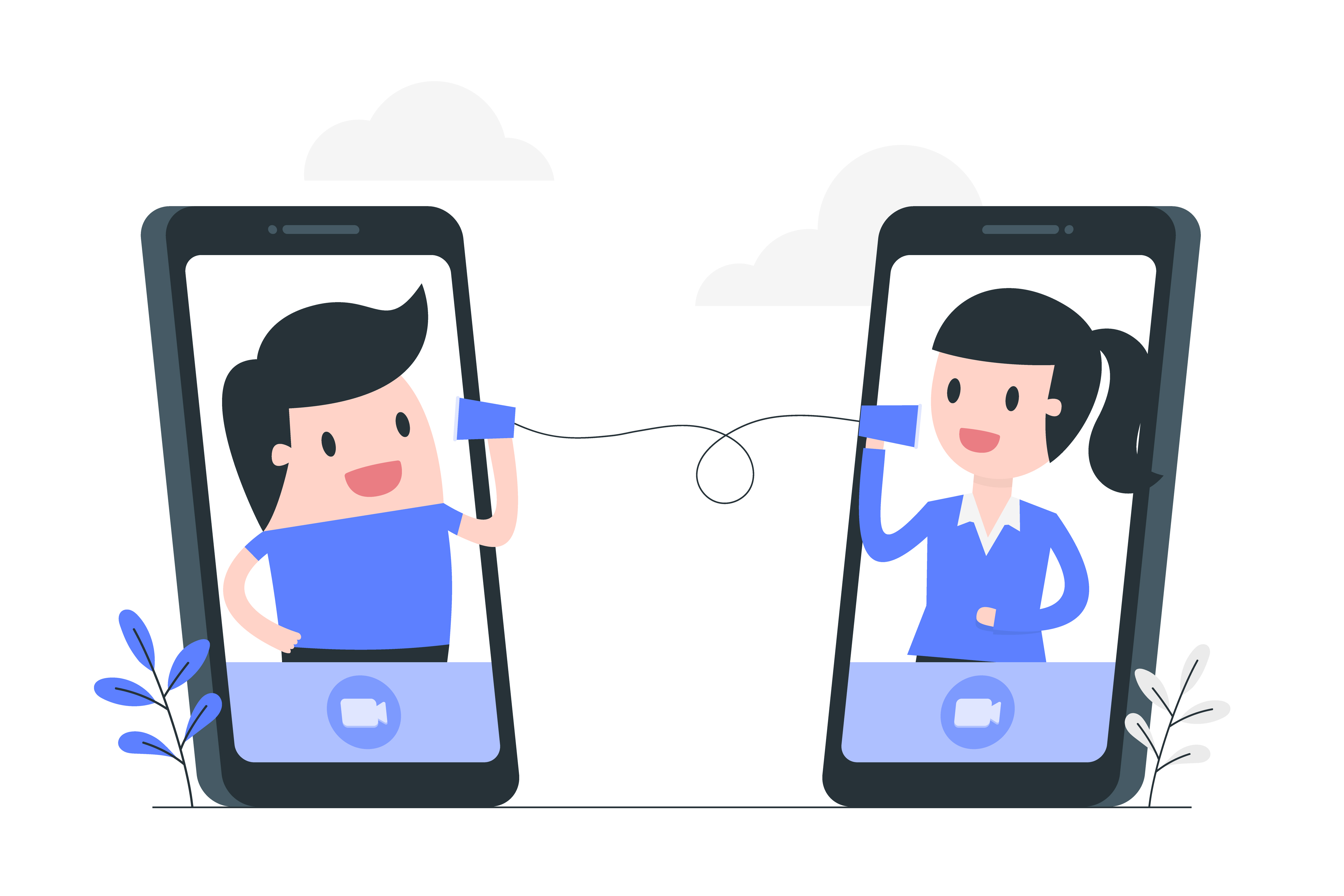 Mobile video conference concept illustration 1105578 Vector Art at Vecteezy