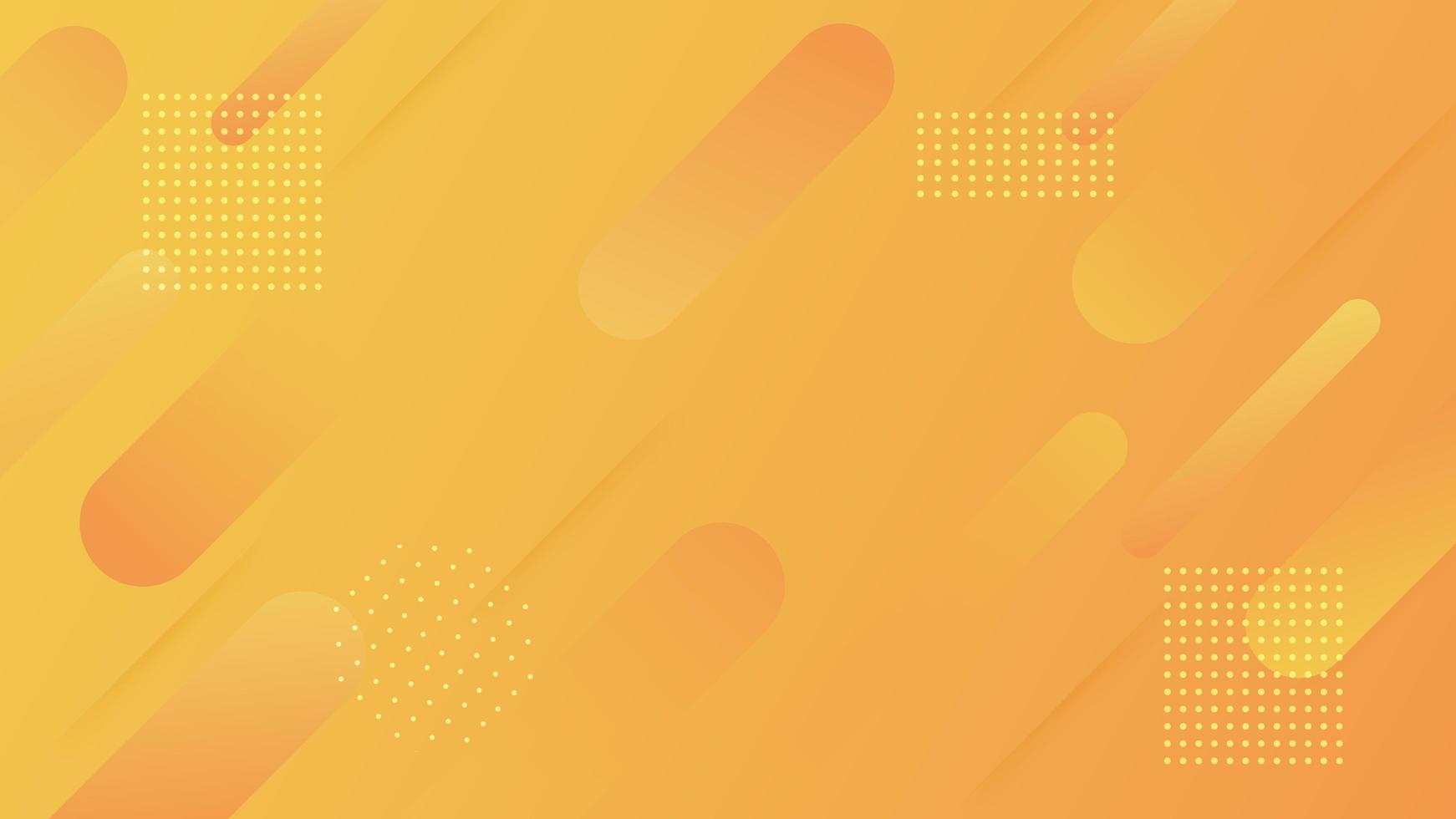 Modern orange gradient dynamic rounded shape design vector