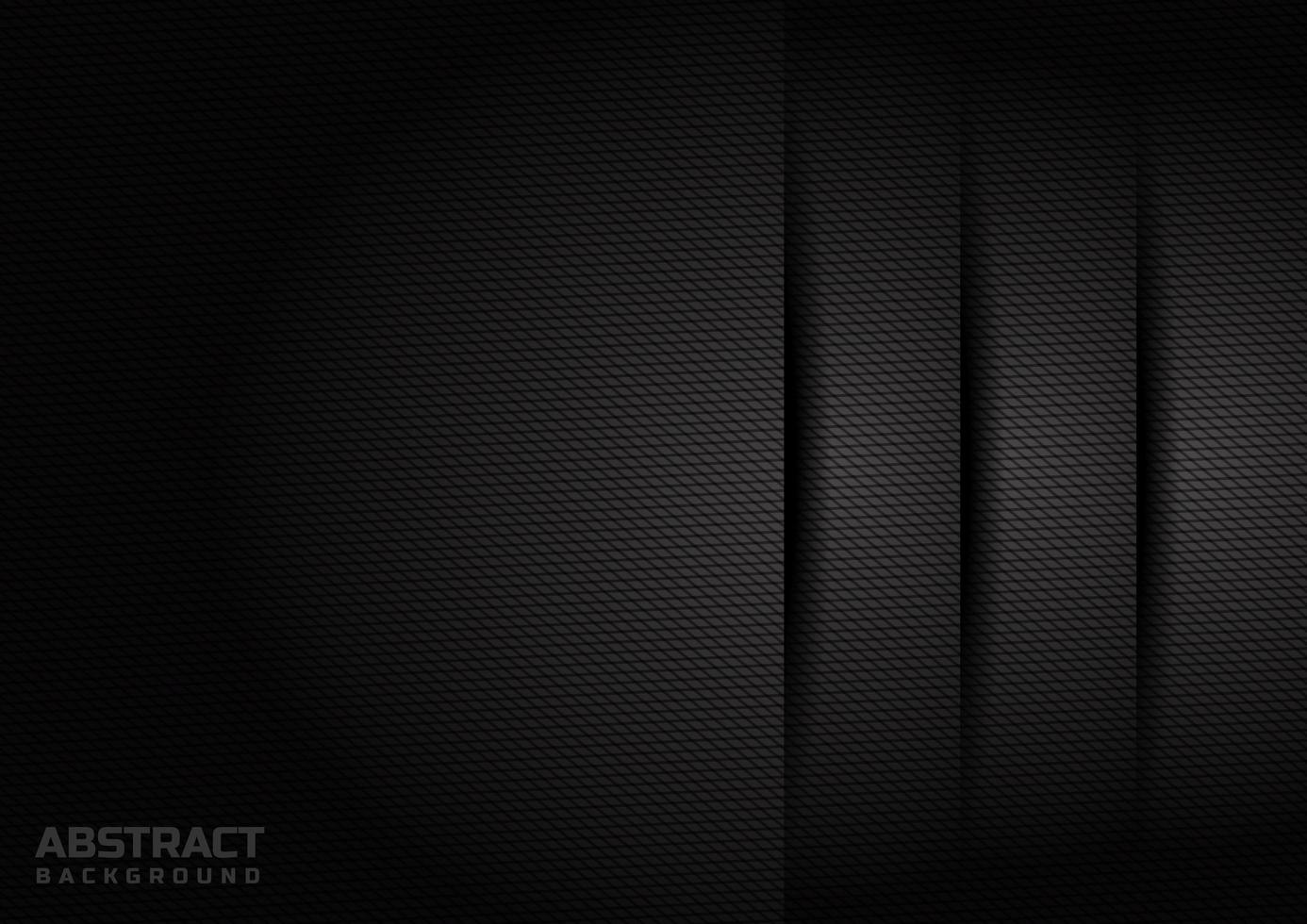 Black Layered Background with Diamond Pattern vector