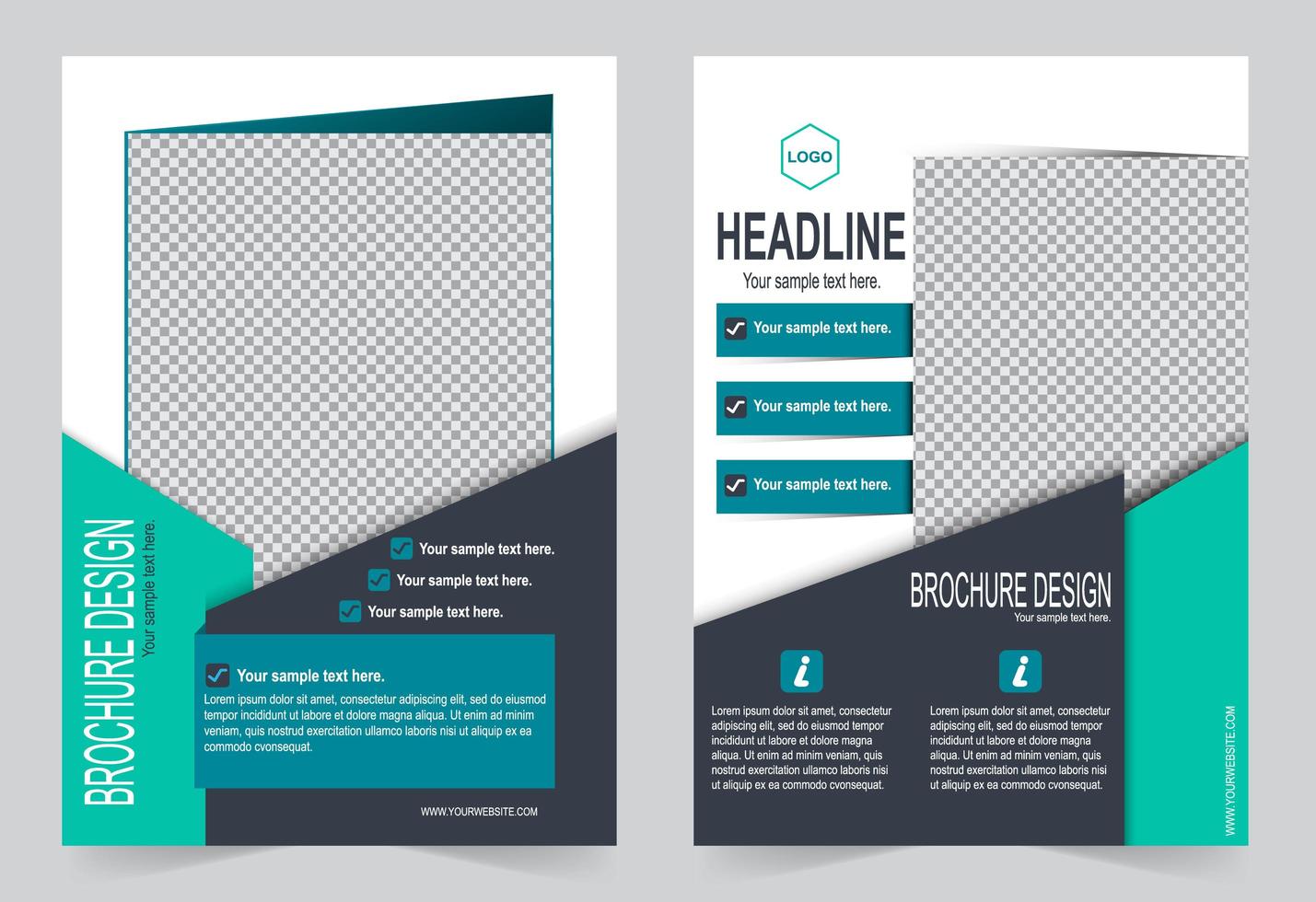 Flyer Design Various Blue Template Download Free Vectors Clipart Graphics Vector Art