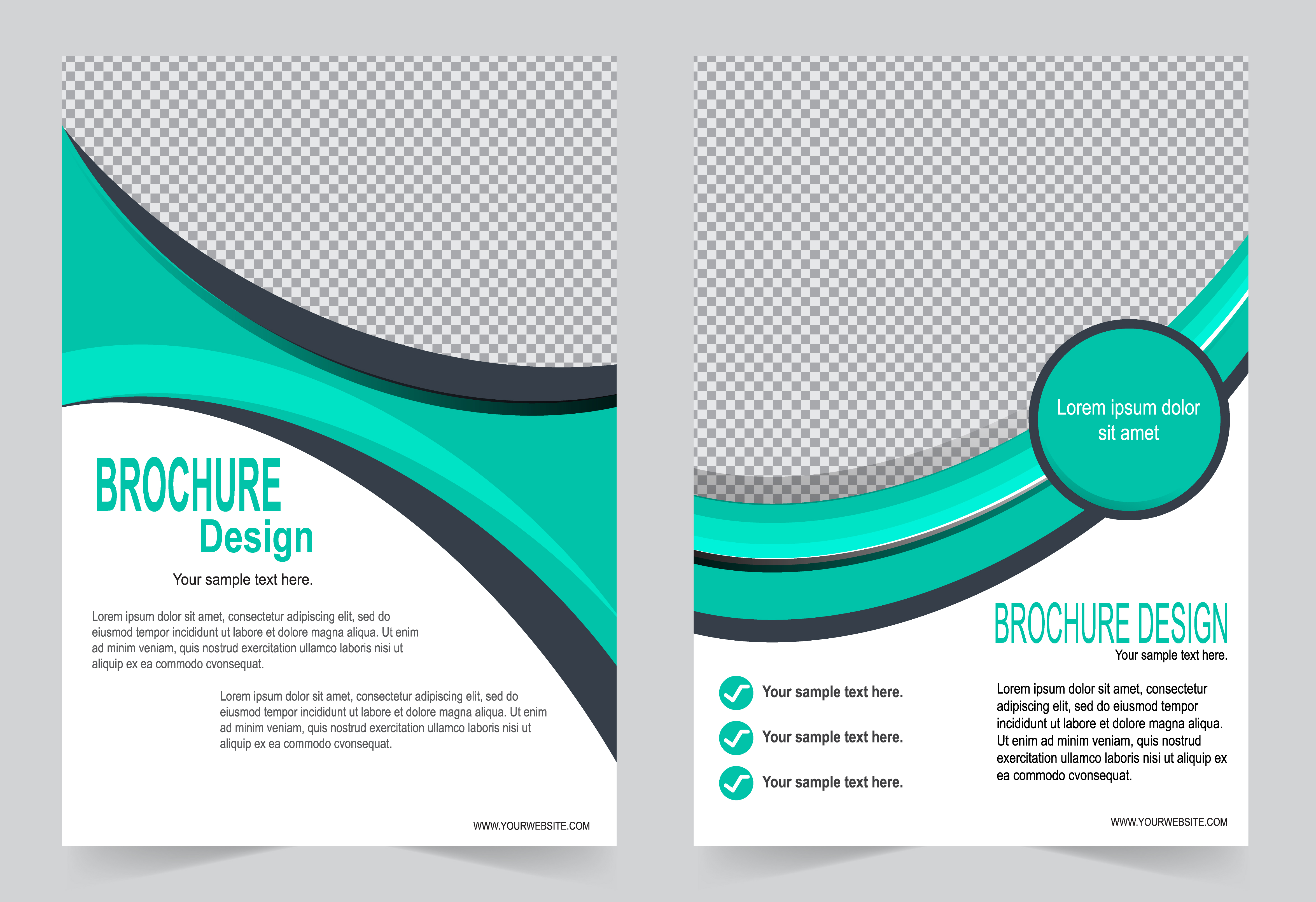 Green cover template design set 1107431 Vector Art at Vecteezy