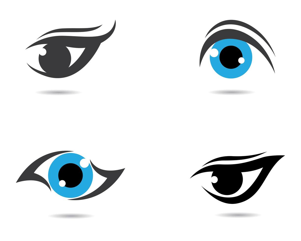 Eyeball symbol logo set 1108332 Vector Art at Vecteezy