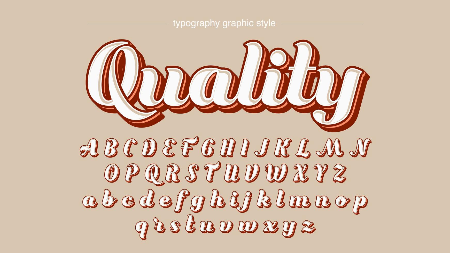 Modern Calligraphy Text Effect for Labels vector