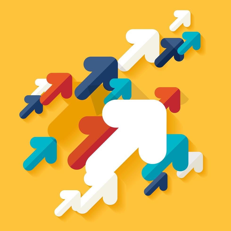 Abstract of arrow background design vector