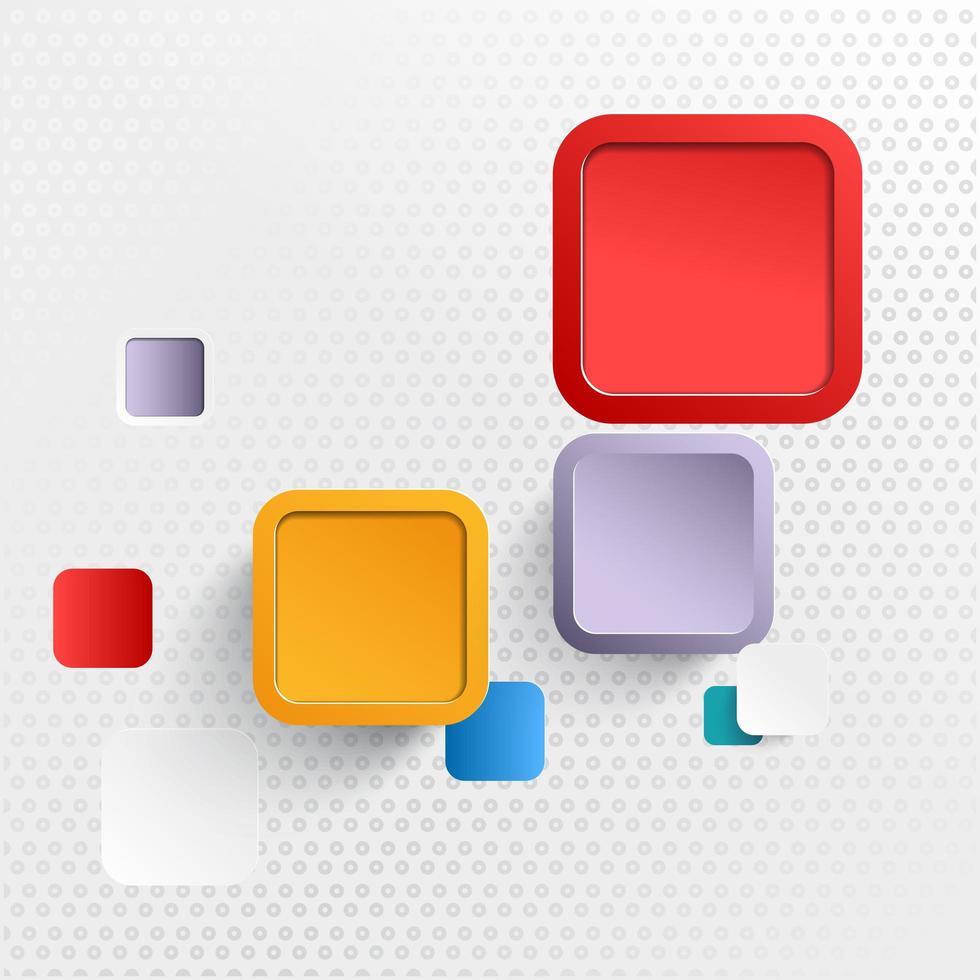 Abstract modern square geometric background vector