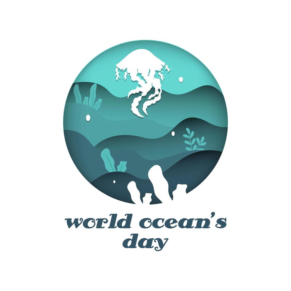 Download World oceans day design graphic - Download Free Vectors, Clipart Graphics & Vector Art