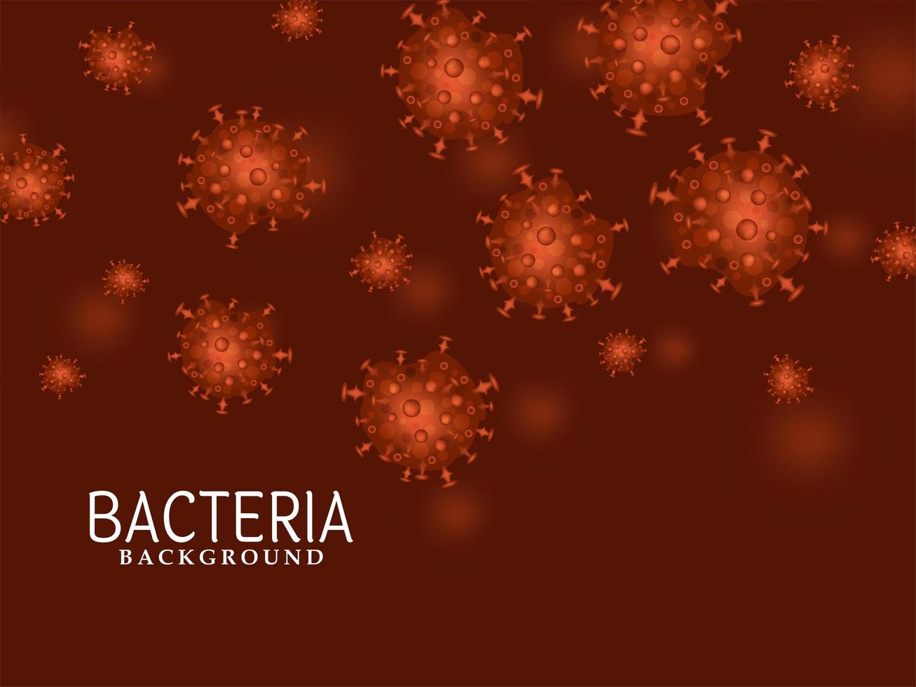 Fondo de superficie de bacterias abstractas vector