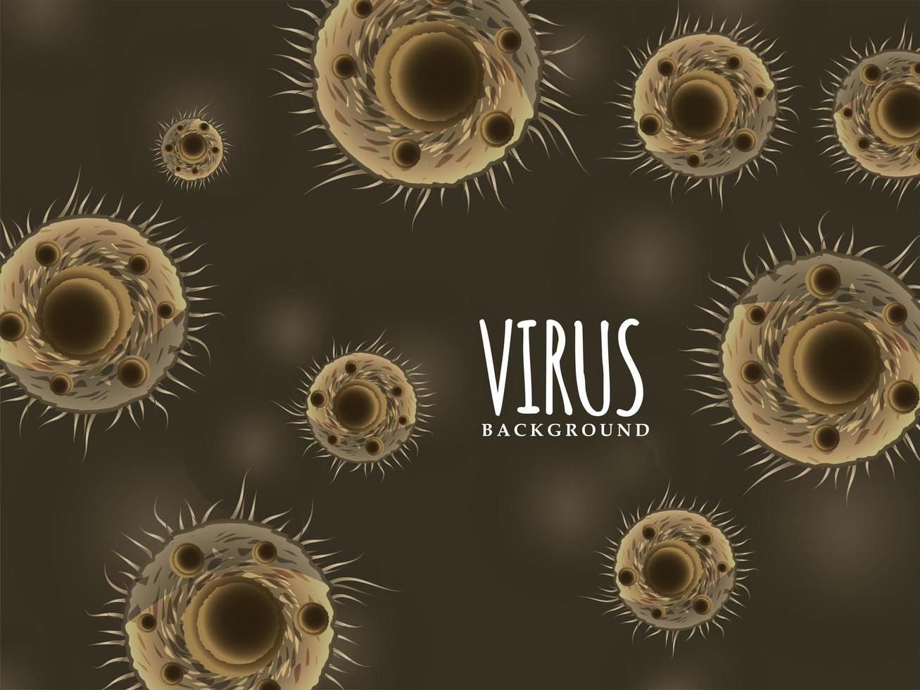 Fondo de infección de propagación de virus vector