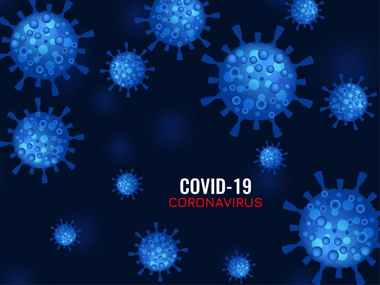 Fondo abstracto de coronavirus covid-19 vector