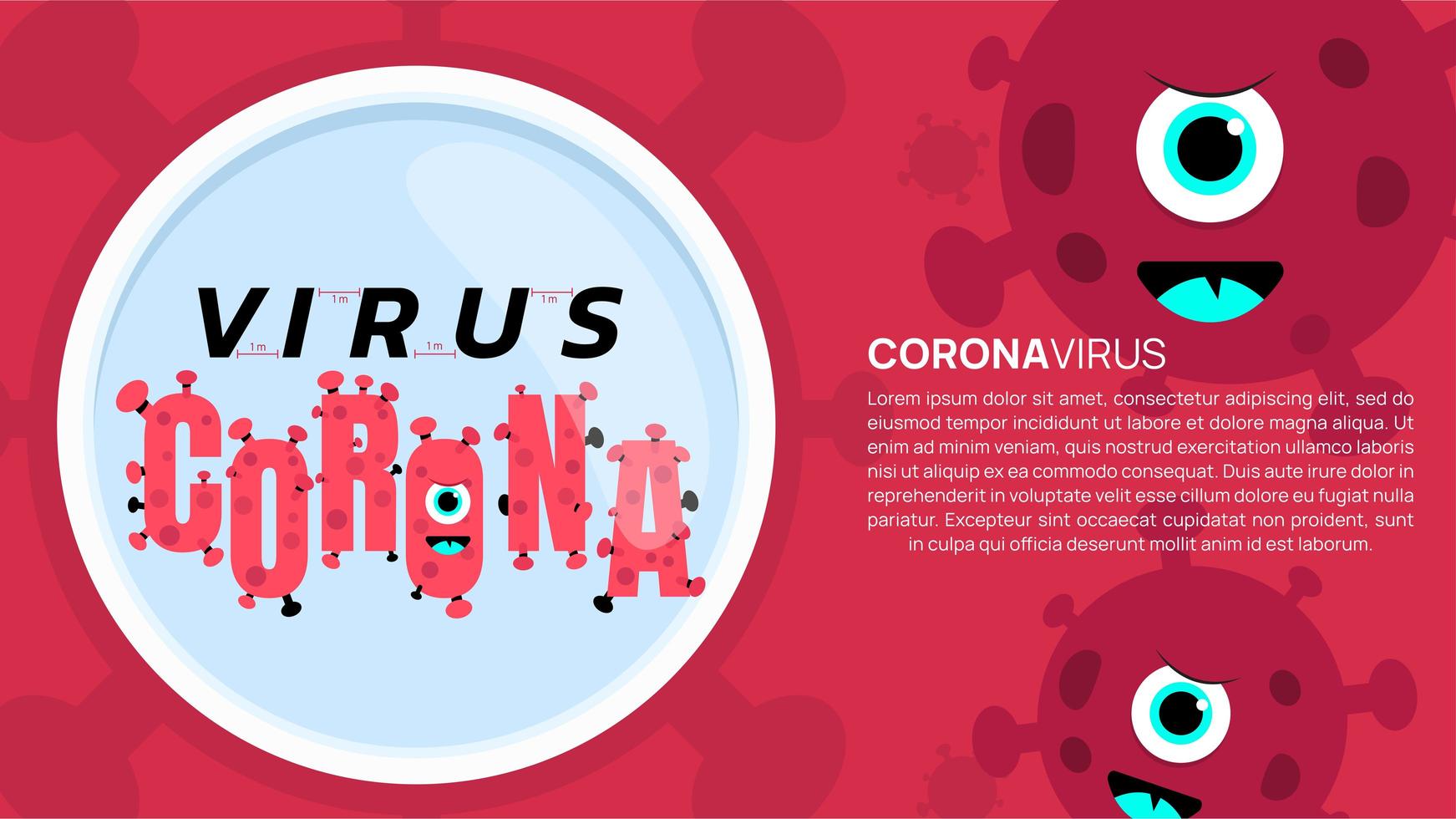 Stopping Corona Virus Covid-19 Banner vector