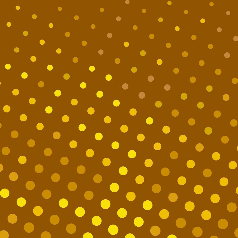 Brown and Yellow Polka Dots Seamless Pattern vector