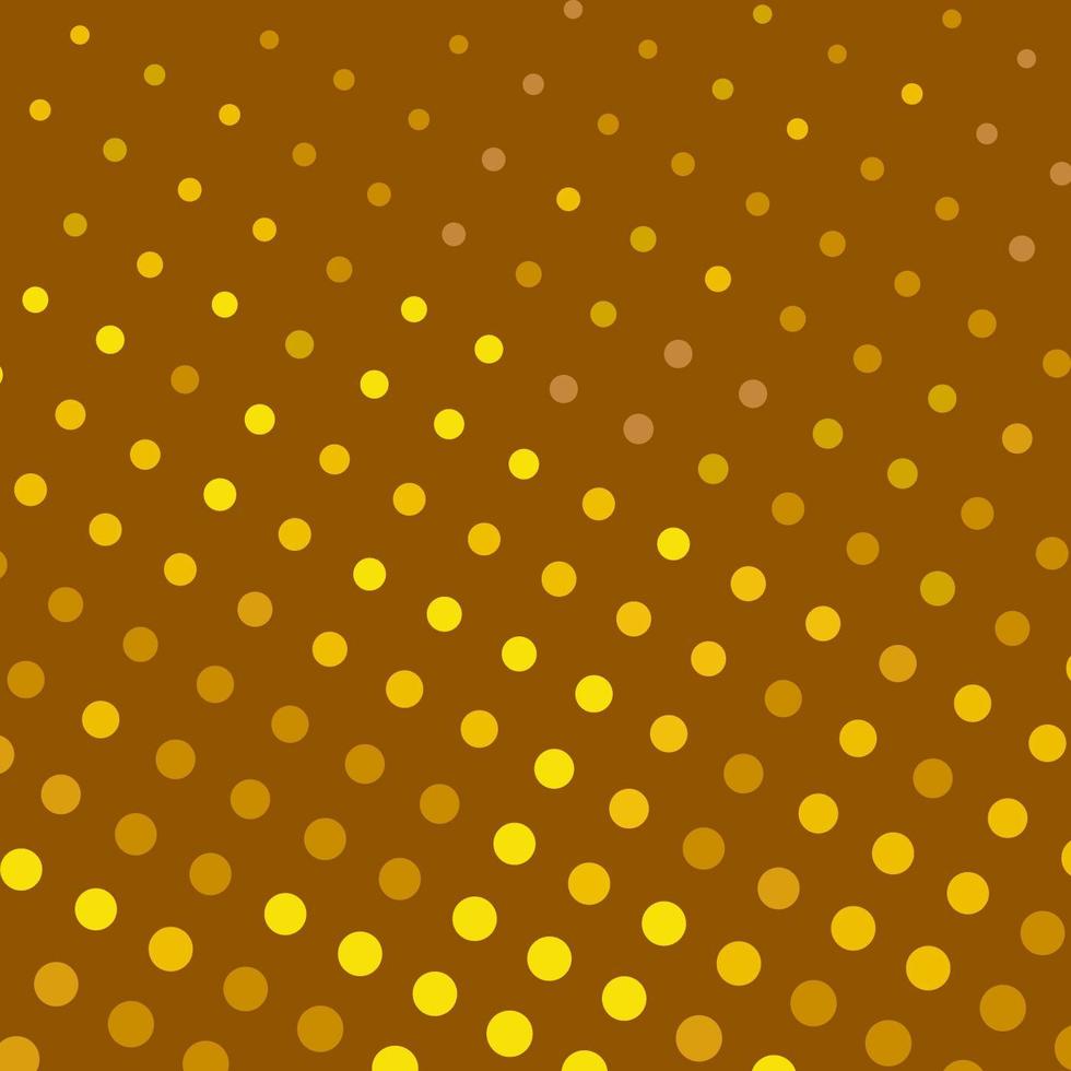 Brown and Yellow Polka Dots Seamless Pattern vector