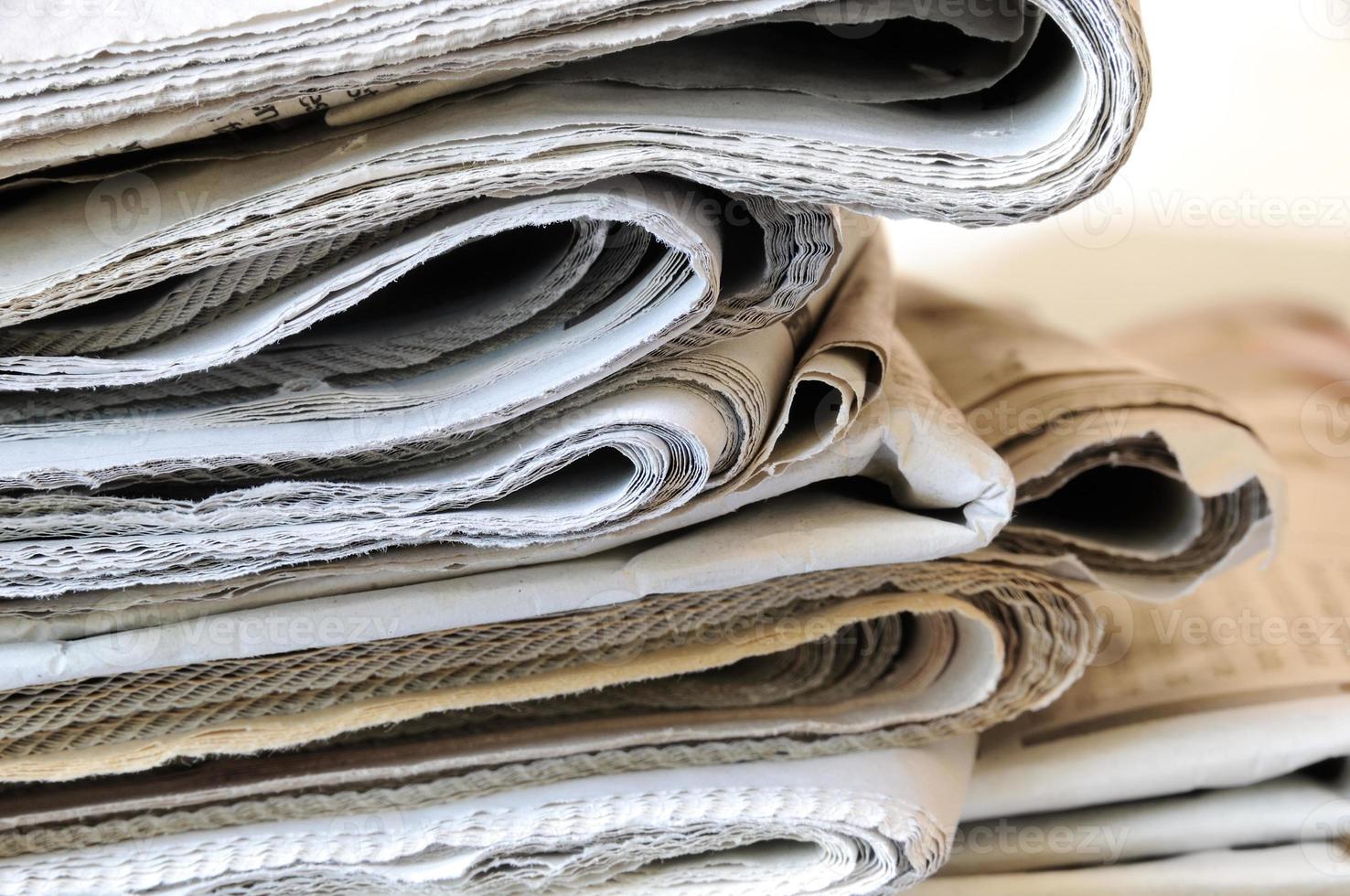 stack of  newspapers photo