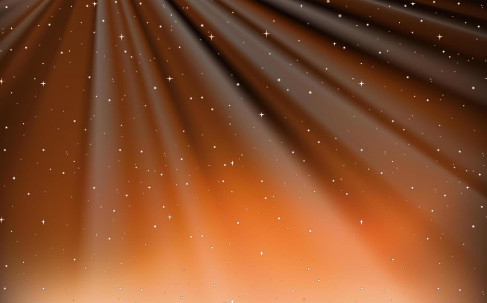 diseño de fondo con estrellas en naranja vector