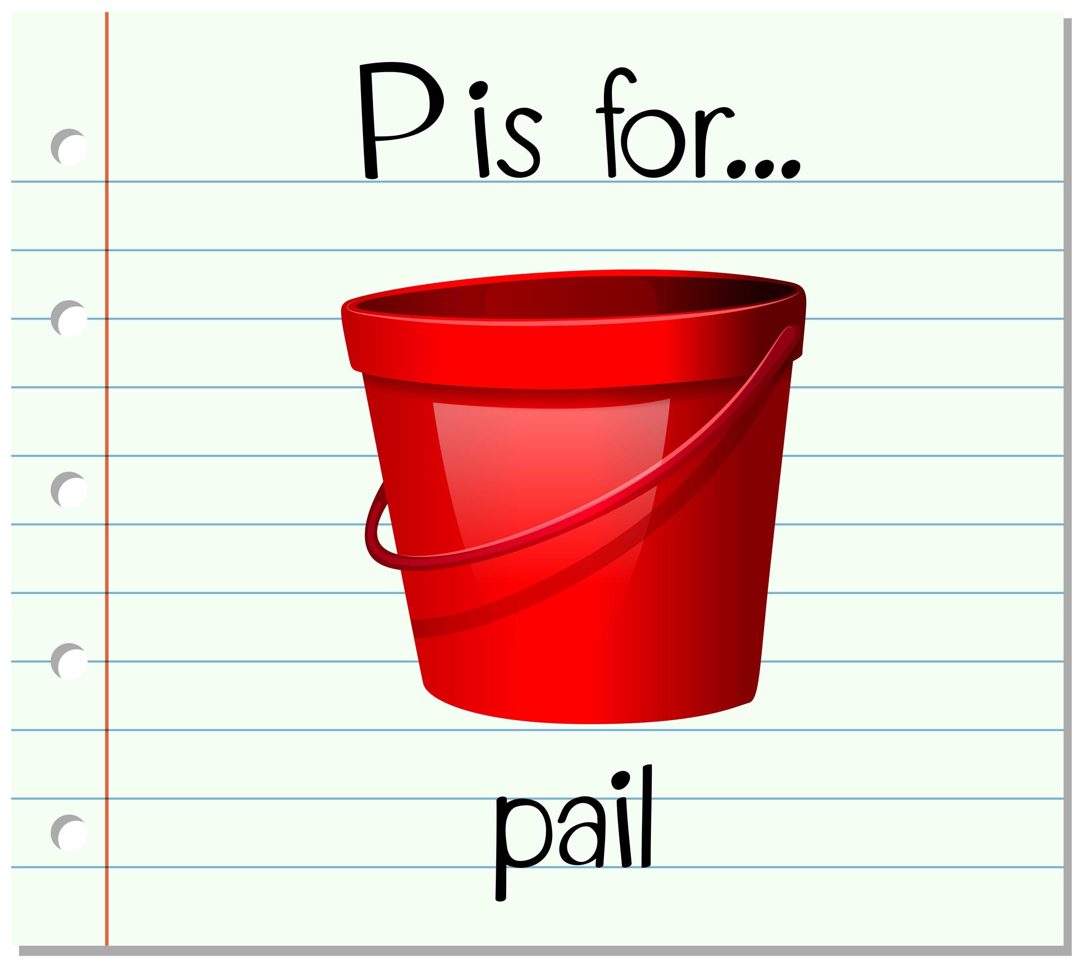 P is for Pail 1114734 Vector Art at Vecteezy