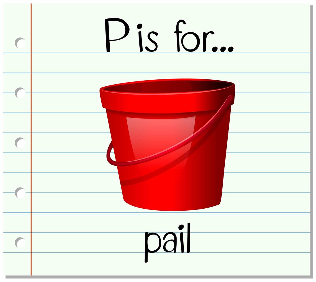P is for Pail 1114734 Vector Art at Vecteezy
