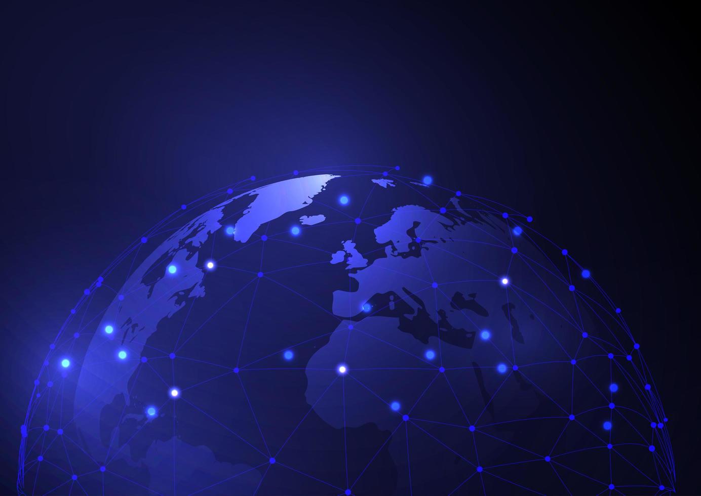 Global communications design background vector