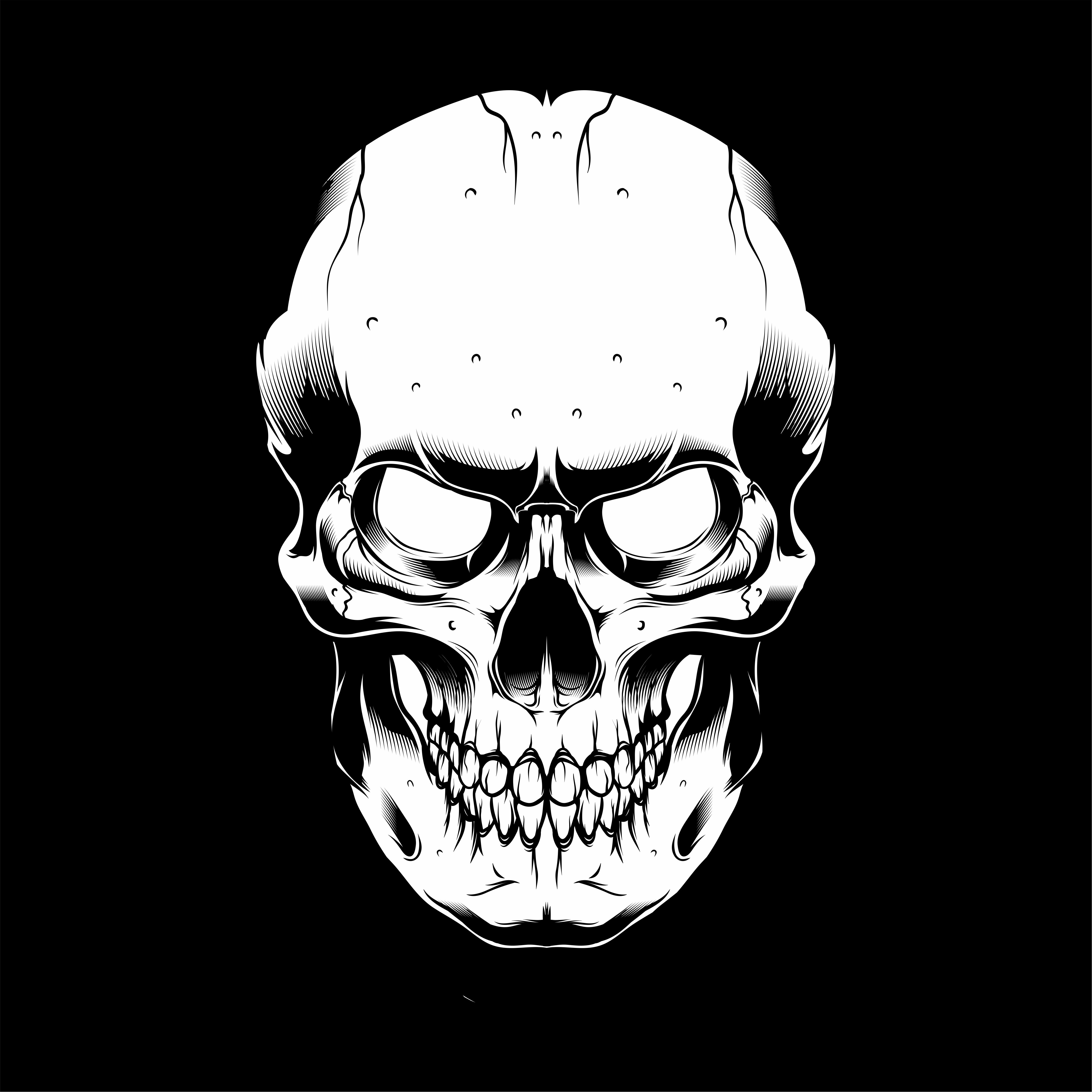 Black And White Skull Skull Clipart Black And White Free Download