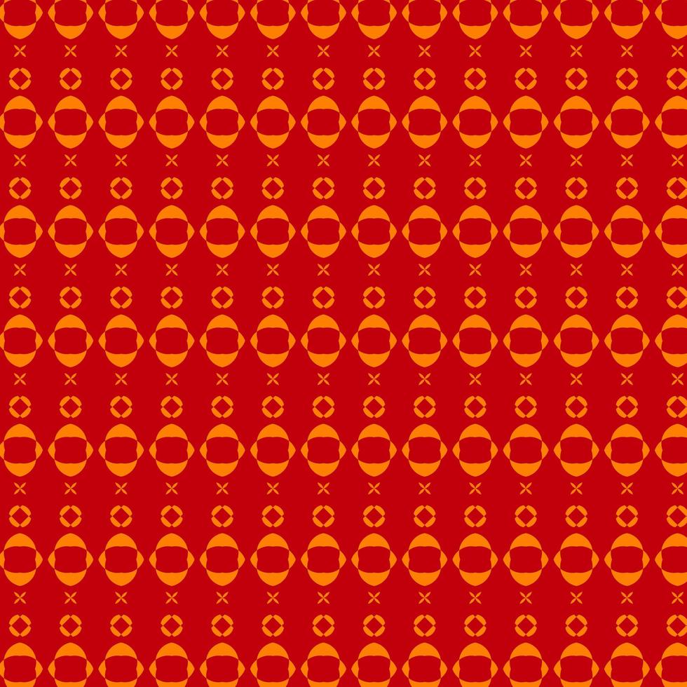 Red and Orange Pattern with Round Shapes vector