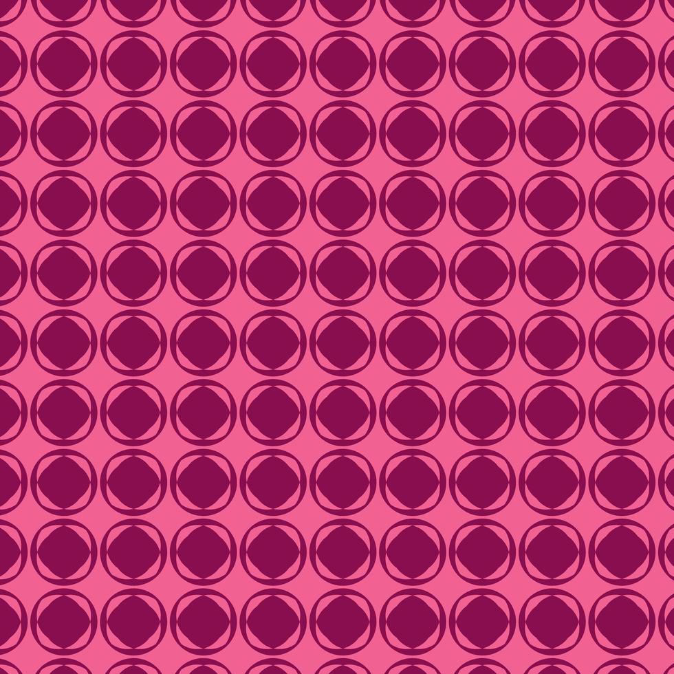 Rounded Diamond Pink Pattern vector